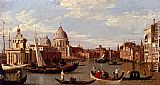 View Of The Grand Canal And Santa Maria Della Salute With Boats And Figures In The Foreground, Venice
